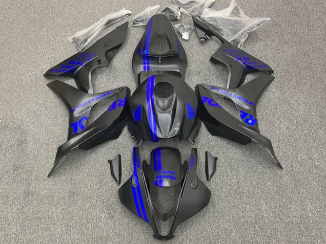 Purchase 2007-2008 Blue Matte Black Repsol Honda CBR600RR Motorcycle Fairings UK