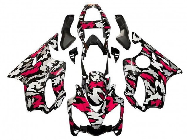 Purchase 2001-2003 Black Red Grey Camouflage Honda CBR600 F4i Motorcycle Fairings UK