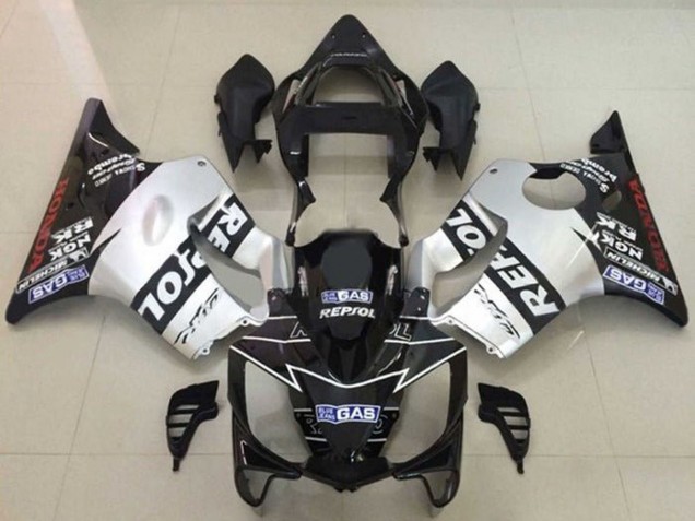 Purchase 2001-2003 Silver Glossy Black Repsol Honda CBR600 F4i Motorcycle Fairings UK