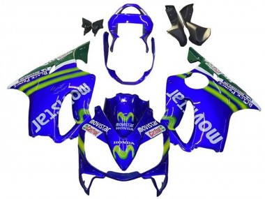 Purchase 2001-2003 Blue Green White MoviStar Honda CBR600 F4i Motorcycle Fairings UK