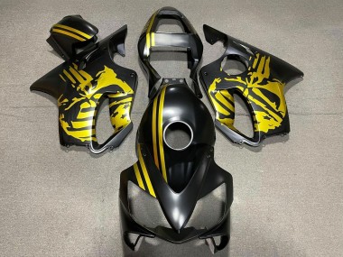Purchase 2001-2003 Gold Matte Black Skull Honda CBR600 F4i Motorcycle Fairings UK