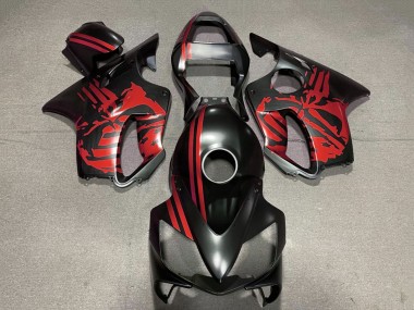 Purchase 2001-2003 Red Matte Black Skull Honda CBR600 F4i Motorcycle Fairings UK