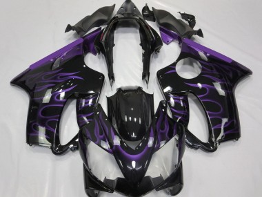 Purchase 2004-2007 Glossy Black Purple Flame Honda CBR600 F4i Motorcycle Fairings UK