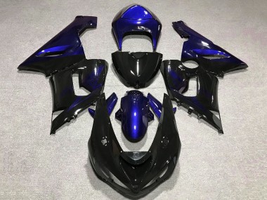 Purchase 2005-2006 Blue Glossy Black Kawasaki ZX6R Motorcycle Fairing UK