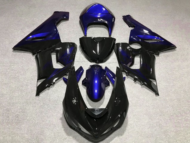 Purchase 2005-2006 Blue Glossy Black Kawasaki ZX6R Motorcycle Fairing UK