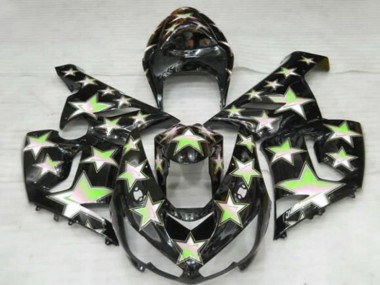 Purchase 2005-2006 Black Green Star Kawasaki ZX6R Motorcycle Fairings UK
