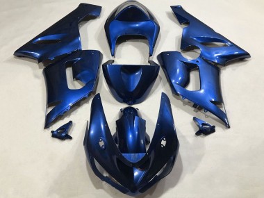 Purchase 2005-2006 Blue Kawasaki ZX6R Motorcycle Fairings UK