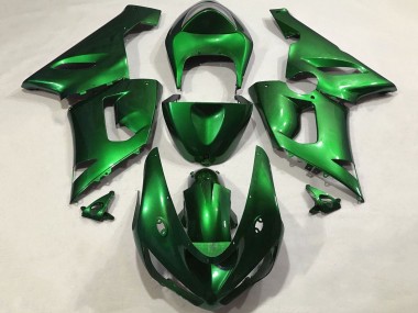 Purchase 2005-2006 Candy Green Kawasaki ZX6R Motorcycle Fairings UK