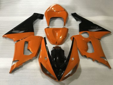 Purchase 2005-2006 Orange Black Kawasaki ZX6R Motorcycle Fairings UK