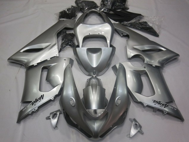 Purchase 2005-2006 Silver Kawasaki ZX6R Motorcycle Fairings UK