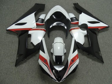 Purchase 2005-2006 White Black Red Kawasaki ZX6R Motorcycle Fairings UK
