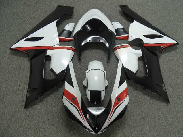 Purchase 2005-2006 White Black Red Kawasaki ZX6R Motorcycle Fairings UK