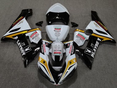 Purchase 2005-2006 White Black Gold Red Rizoma Playboy Kawasaki ZX6R Motorcycle Fairings UK