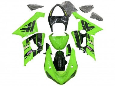 Purchase 2005-2006 Light Green Black Castrol Kawasaki ZX6R Motorcycle Fairings UK