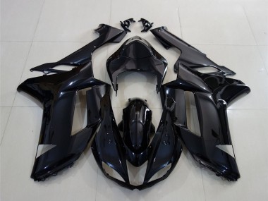 Purchase 2007-2008 Glossy Black Kawasaki ZX6R Motorcycle Fairing UK