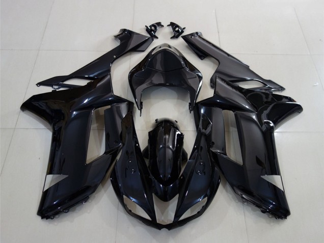 Purchase 2007-2008 Glossy Black Kawasaki ZX6R Motorcycle Fairing UK