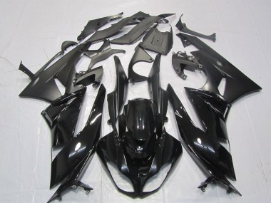 Purchase 2007-2008 Glossy Black Matte Black Kawasaki ZX6R Motorcycle Fairings UK