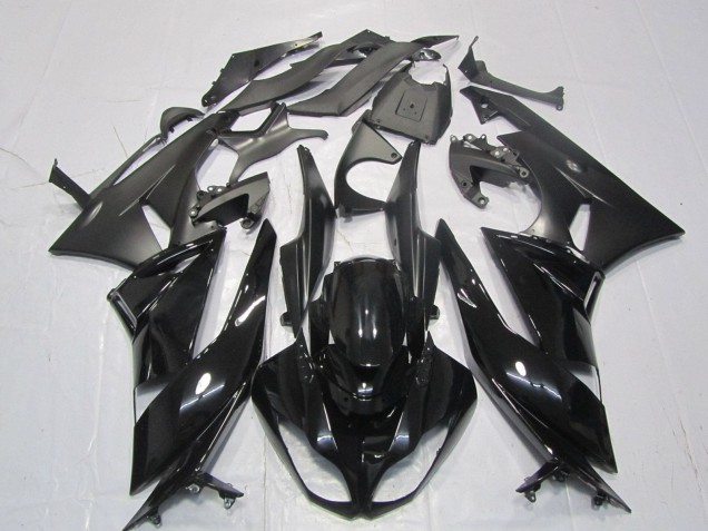 Purchase 2007-2008 Glossy Black Matte Black Kawasaki ZX6R Motorcycle Fairings UK