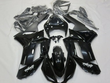 Purchase 2007-2008 Glossy Black Matte Black White Decals Kawasaki ZX6R Motorcycle Fairings UK