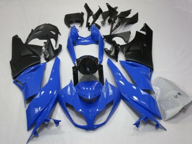 Purchase 2007-2008 Blue Black Matte Black Kawasaki ZX6R Motorcycle Fairings UK