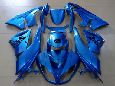 Purchase 2007-2008 Metallic Blue Kawasaki ZX6R Motorcycle Fairings UK