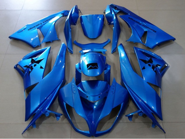 Purchase 2007-2008 Metallic Blue Kawasaki ZX6R Motorcycle Fairings UK