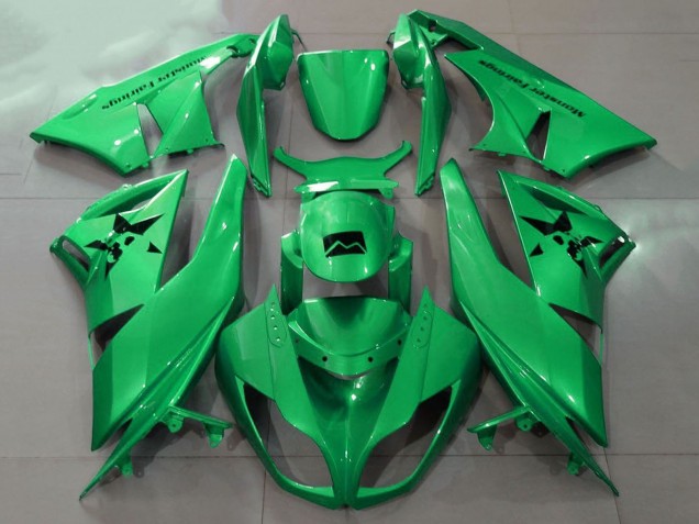 Purchase 2007-2008 Metallic Green Kawasaki ZX6R Motorcycle Fairings UK