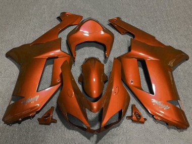 Purchase 2007-2008 Orange Kawasaki ZX6R Motorcycle Fairings UK