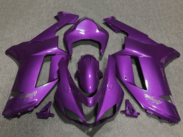 Purchase 2007-2008 Purple Kawasaki ZX6R Motorcycle Fairings UK