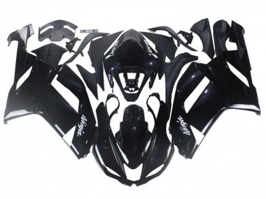 Purchase 2007-2008 Glossy Black Kawasaki ZX6R Abs Motorcycle Fairings UK
