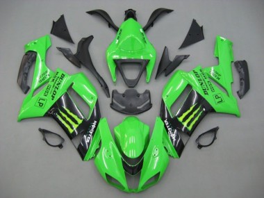 Purchase 2007-2008 Green Black Monster Energy Kawasaki ZX6R Motorcycle Fairings UK