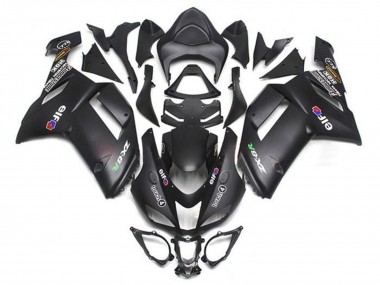 Purchase 2007-2008 Matte Black Elf Kawasaki ZX6R Motorcycle Fairings UK