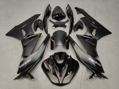 Purchase 2009-2012 Matte Black Glossy Black White Red Kawasaki ZX6R Motorcycle Fairings UK