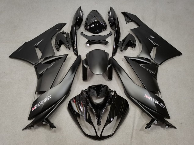 Purchase 2009-2012 Matte Black Glossy Black White Red Kawasaki ZX6R Motorcycle Fairings UK