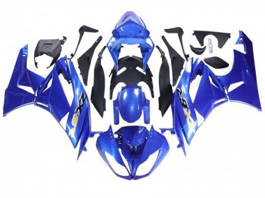 Purchase 2009-2012 Blue Black Gold Kawasaki ZX6R Motorcycle Fairings UK