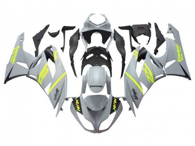 Purchase 2009-2012 Grey Yellow Black Kawasaki ZX6R Motorcycle Fairings UK