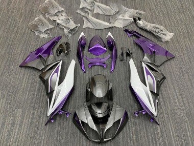 Purchase 2009-2012 Purple White Silver Black Kawasaki ZX6R Motorcycle Fairings UK