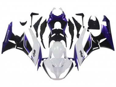 Purchase 2009-2012 Purple White Black Kawasaki ZX6R Motorcycle Fairings UK