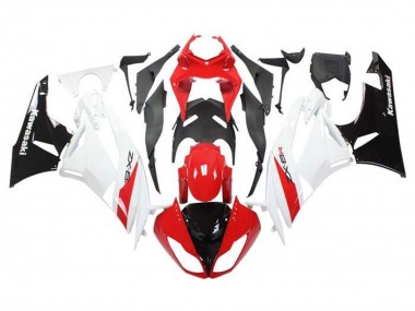 Purchase 2009-2012 Red White Black Kawasaki ZX6R Motorcycle Fairings UK