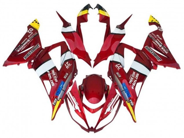 Purchase 2013-2018 Red Yellow White Blue Kawasaki ZX6R Motorcycle Fairings UK