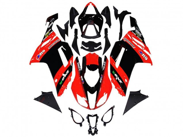 Purchase 2013-2018 Red Black Elf Kawasaki ZX6R Motorcycle Fairings UK