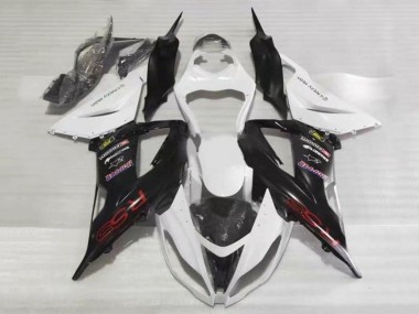 Purchase 2013-2018 White Black Red RSS Kawasaki ZX6R Motorcycle Fairings UK
