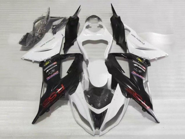 Purchase 2013-2018 White Black Red RSS Kawasaki ZX6R Motorcycle Fairings UK
