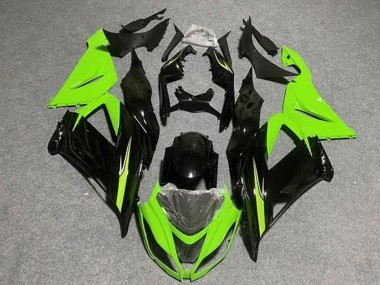 Purchase 2013-2018 Light Green Glossy Black Kawasaki ZX6R Motorcycle Fairings UK