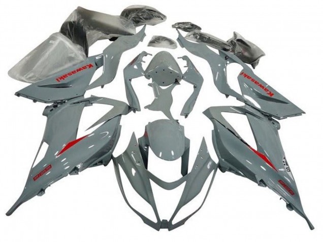Purchase 2013-2018 Nardo Grey Red Kawasaki ZX6R Motorcycle Fairing UK