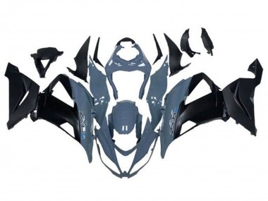 Purchase 2013-2018 Grey Matte Black Kawasaki ZX6R Motorcycle Fairings UK