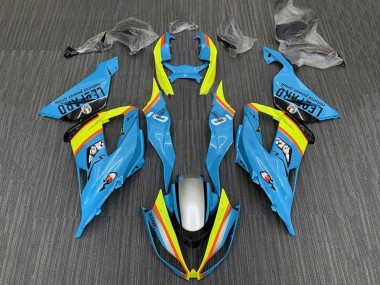Purchase 2013-2018 Light Blue Yellow Orange Black Silver Kawasaki ZX6R Motorcycle Fairings UK