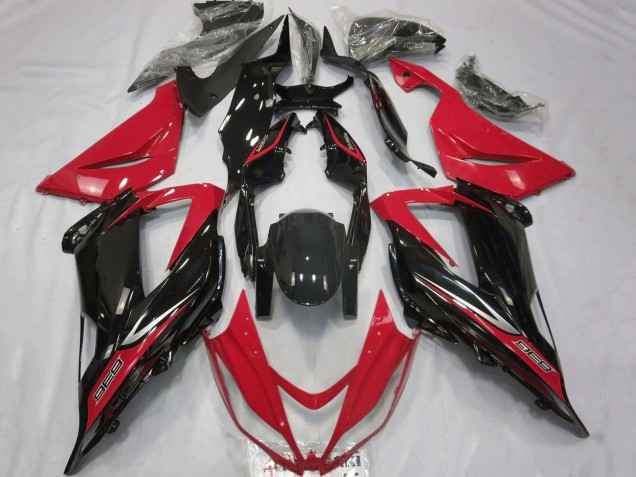 Purchase 2013-2018 Red Glossy Black Kawasaki ZX6R Motorcycle Fairings UK
