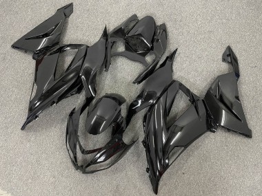 Purchase 2013-2018 Glossy Black Matte Black Kawasaki ZX6R Bike Fairings UK