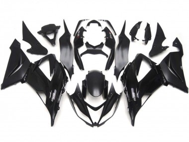 Purchase 2013-2018 Glossy Black Matte Black Kawasaki ZX6R Motorcycle Fairing Kits UK